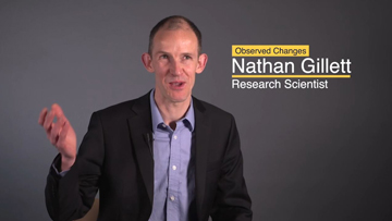 Nathan Gillett - Changements observés, Chercheur scientifique