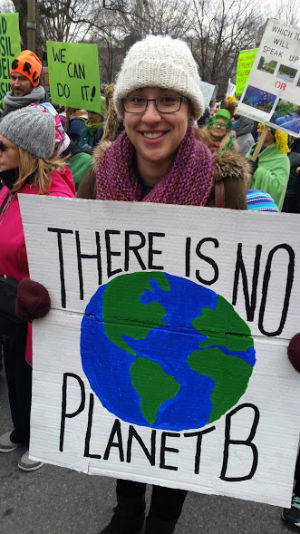 Taking to the streets of Ottawa to express the importance of our precious planet.