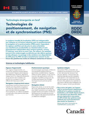 Technologies de positionnement, de navigation et de synchronisation (PNS)