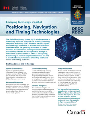 Positioning, navigation and timing technologies