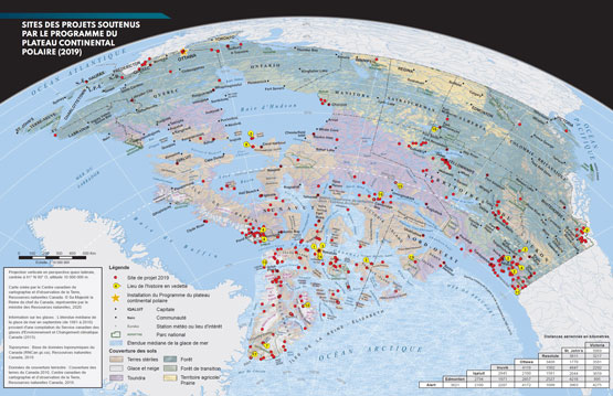 Figure 3 : Sites de projet soutenus par le PPCP en 2019 (d’après le rapport scientifique annuel)