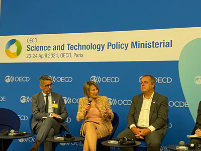 Mme Nemer a animé la discussion sur le thème « L’océan que nous voulons d’ici 2030 ».