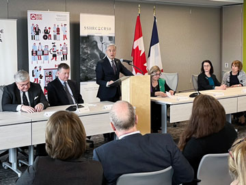L’honorable François-Philippe Champagne a annoncé la création d’un comité mixte pour renforcer la collaboration scientifique entre le Canada et la France. Coprésidé par Mme Mona Nemer et Mme Claire Giry, directrice générale de la recherche et de l’innovation du ministère français de l’Enseignement supérieur et de la Recherche, le comité se concentre sur le renforcement des partenariats bilatéraux en science et technologie.