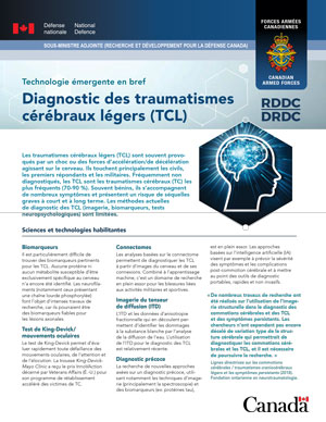 Diagnostic des traumatismes cérébraux légers (TCL)