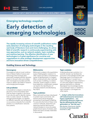 Early detection of emerging technologies