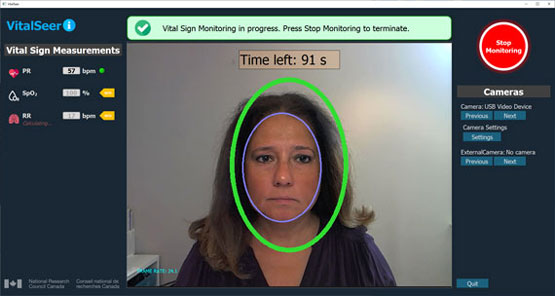 Voir au-delà de la technologie : VitalSeer fournit des lectures virtuelles des signes vitaux dont la précision est comparable à celle d’équipement diagnostic traditionnel.