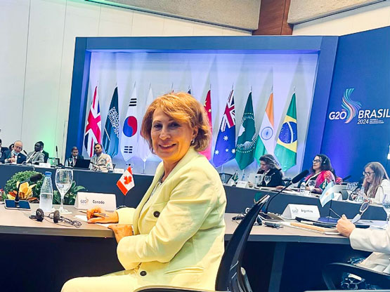 Mme Nemer participe à la réunion ministérielle dans le cadre du Sommet du G20 sur la recherche et l’innovation à Manaus. Le communiqué de clôture de la réunion a souligné l’importance de la collaboration « avec tous les pays, en particulier les pays en développement, afin qu’ils disposent des capacités nécessaires et d’un environnement propice à la prévention et à la préparation des futures urgences sanitaires ».