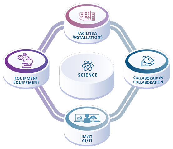 Figure 1 - Les quatre piliers de Laboratoires Canada