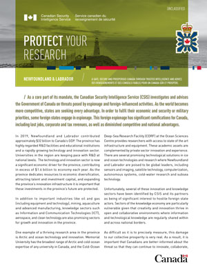 Protect your research - Newfoundland and Labrador