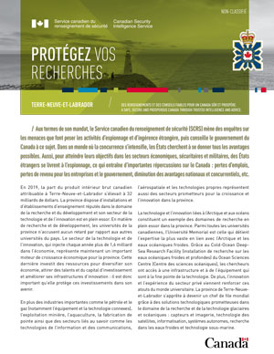 Protégez vos recherches - Terre-Neuve-et-Labrador