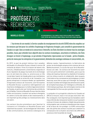 Protégez vos recherches - Nouvelle-Écosse