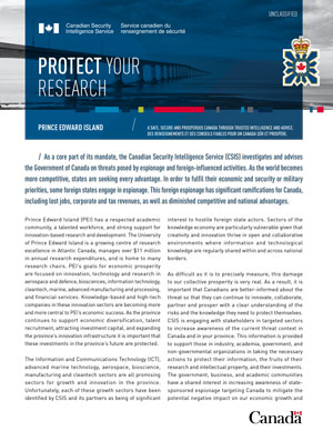 Protect your research - Prince Edward Island