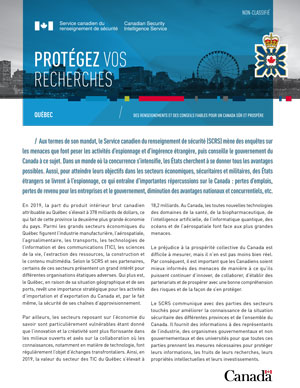 Protégez vos recherches - Québec