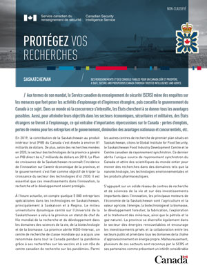 Protégez vos recherches - Saskatchewan