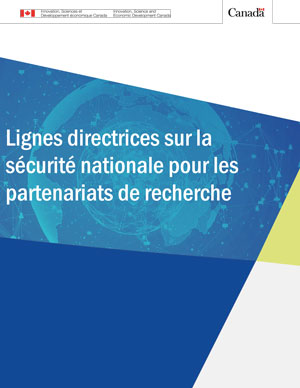 Lignes directrices sur la sécurité nationale pour les partenariats de recherche