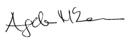 La signature d'Angela McLean