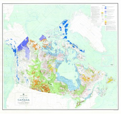 Carte glaciaire du Canada