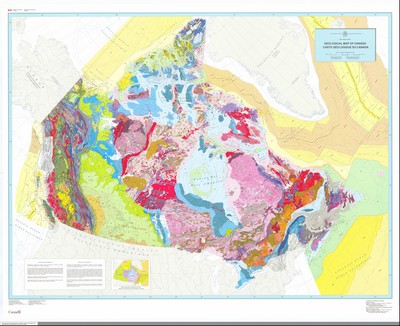 Nouvelle carte géologique du Canada