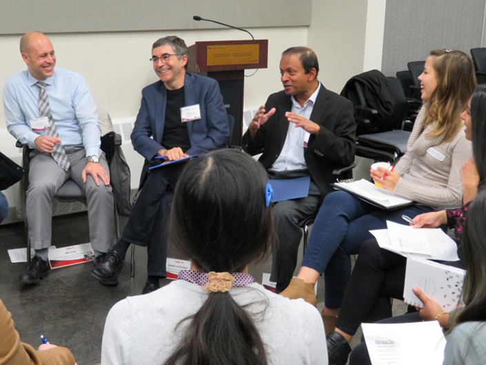 CFIA senior executives speaking with university students.