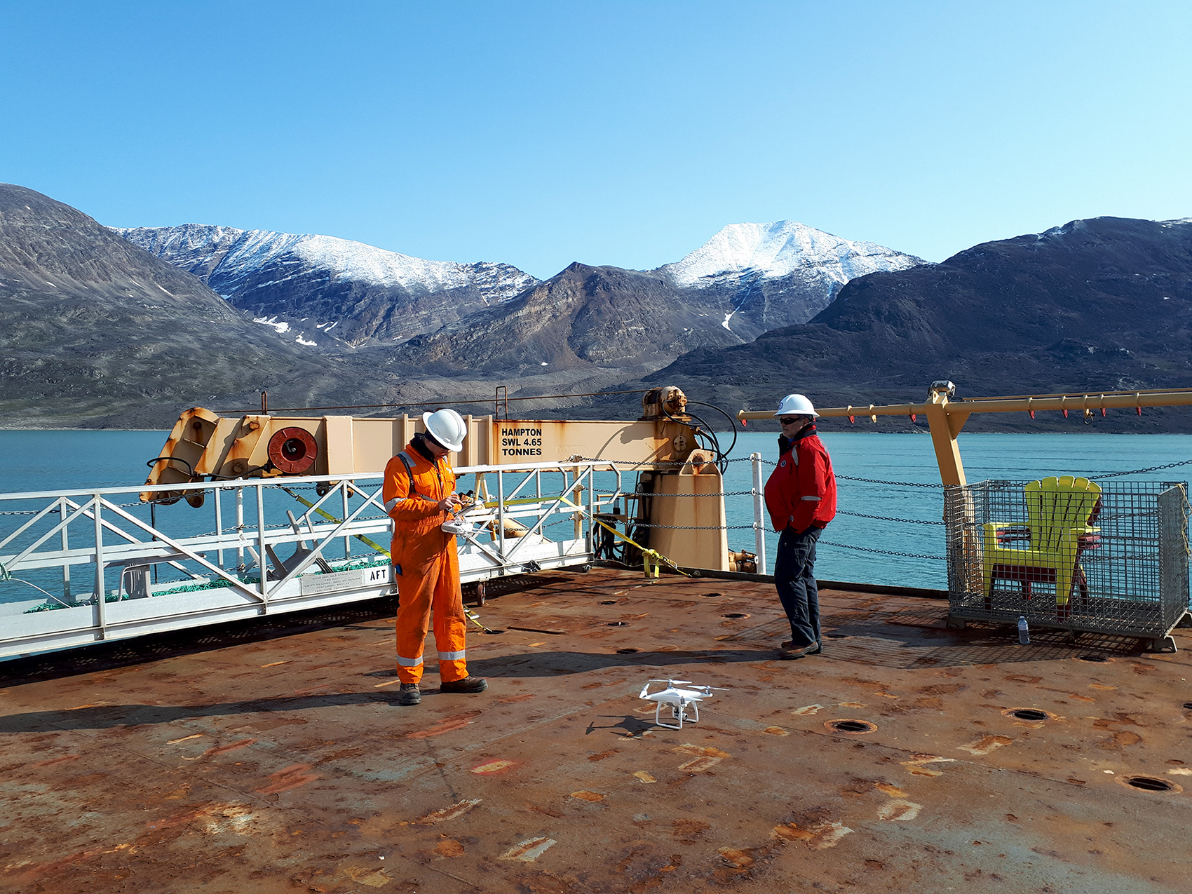 Photo : le NGCC Hudson dans la baie de Baffin durant l’expédition scientifique