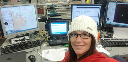 Photo : Mon poste de travail à bord du NGCC Hudson