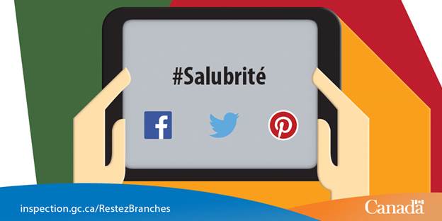 Restez branchés avec l’ACIA sur Facebook, Twitter et Pinterest.