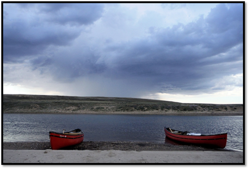 L'île Banks nous a réservé une météo spectaculaire et nous a offert des vues époustouflantes de la rivière Thomsen.