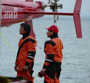 John Ruben and Nelson Ruben heading home to Paulatuk, NT