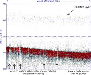 12 kHz sounder data collected over the “Coke Cap” feature.