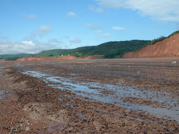 Cap Blomidon, côte de la baie de Fundy, Nouvelle-Écosse.