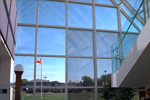 Vue depuis la réception du laboratoire de Charlottetown