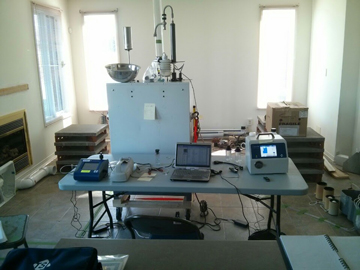 Équipement utilisé pour mesurer le niveau de pollution pendant la cuisson.