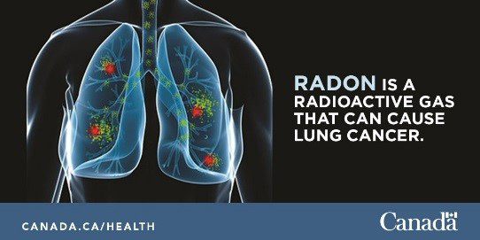 Long-term exposure to high levels of radon can cause lung cancer