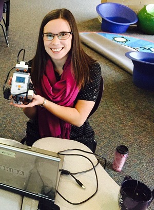 Liz learns about LEGO robotics and how it can be incorporated in the classroom.