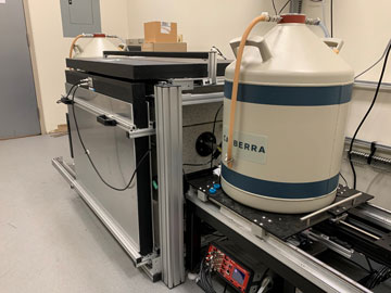 Détecteur de rayons gamma à double lecture dans le laboratoire des gaz rares du TICE au Canada